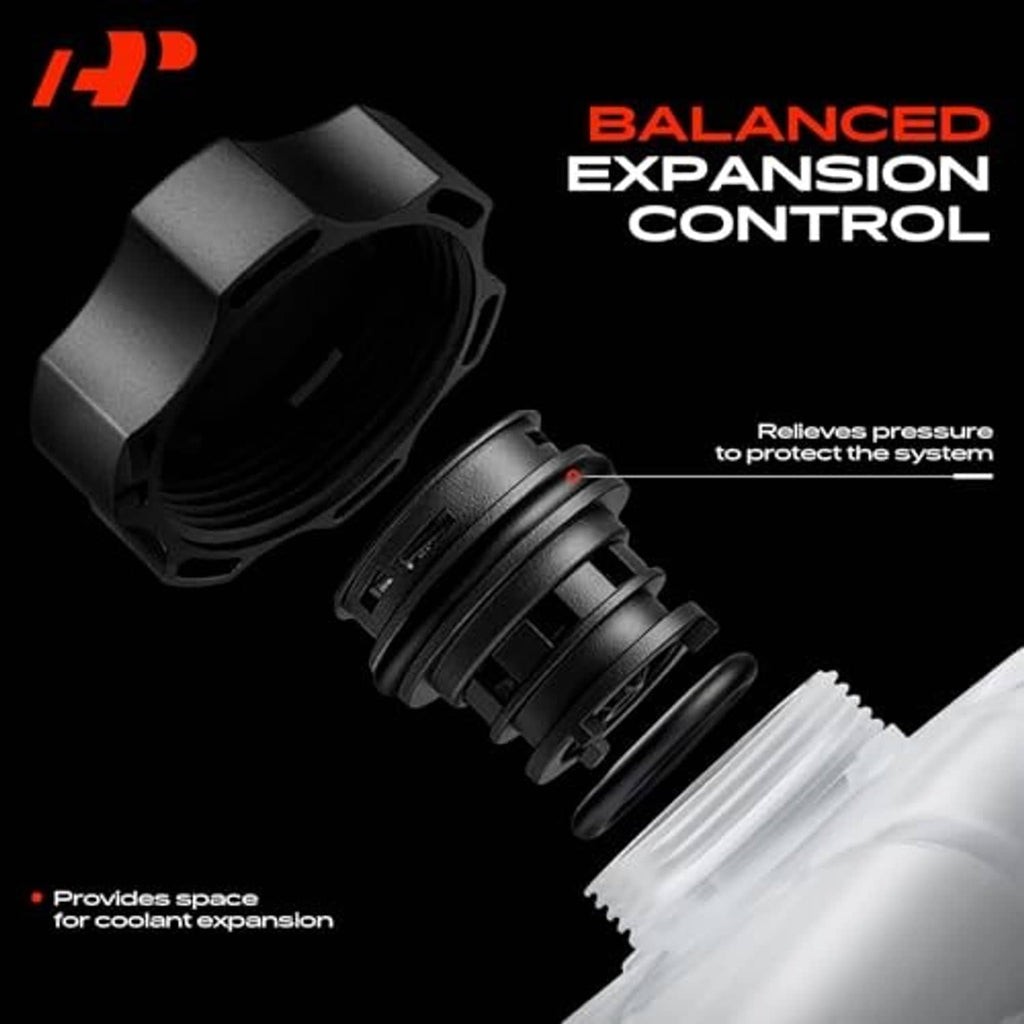 Engine coolant pressure control valve module with black ribbed housing