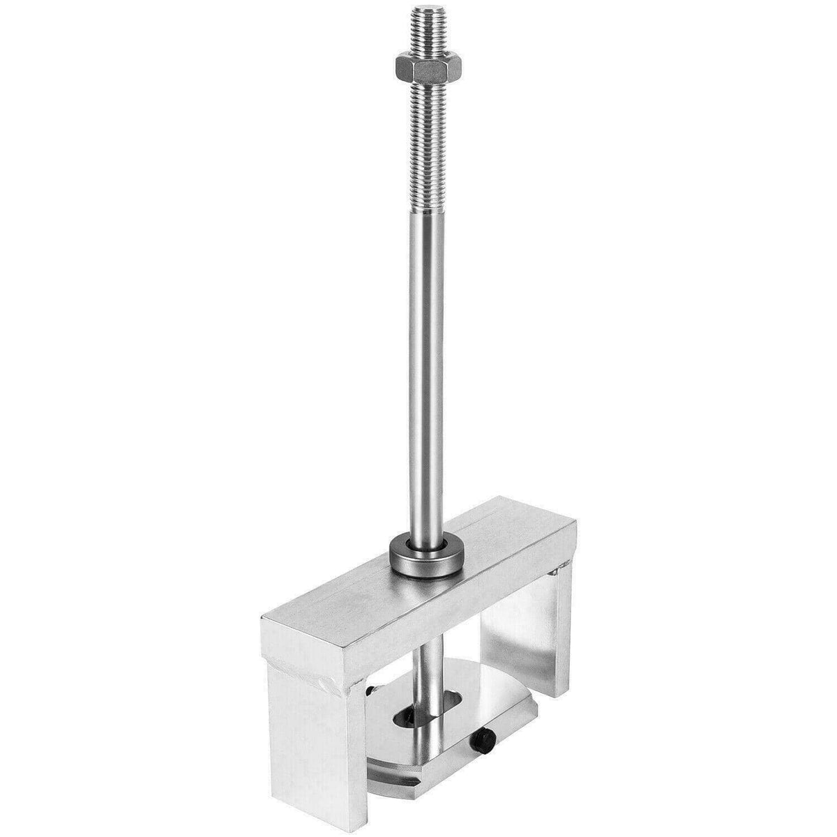 Cylinder liner sleeve puller tool with tall threaded screw and clamp