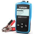TOPDON ArtiBattery101 12V car battery tester with clamp leads and screen
