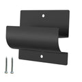 Black ladder storage hook bracket with two mounting screws