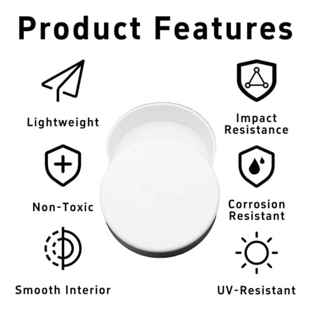 White PVC 2-inch pipe end cap plug, smooth round top