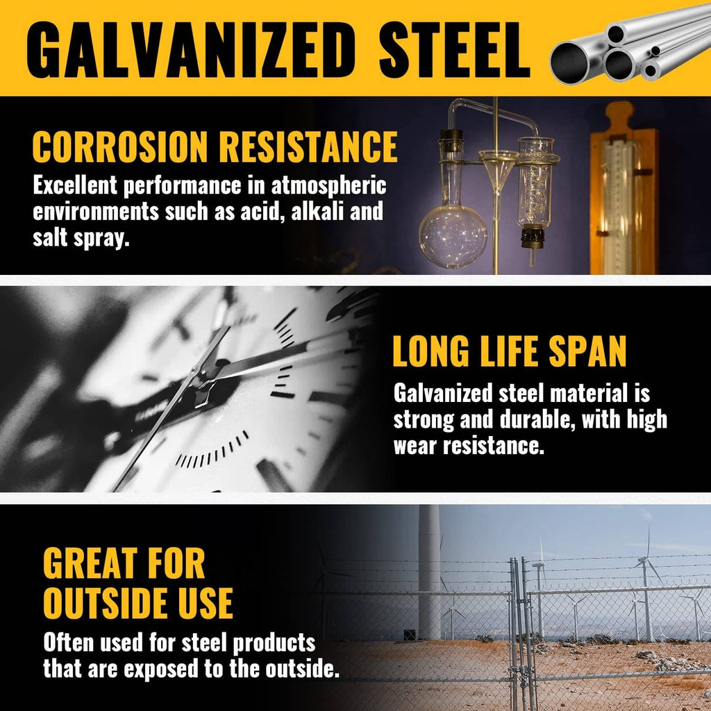 Galvanized steel end rail clamp for chain link fence rails, corrosion-resistant hardware