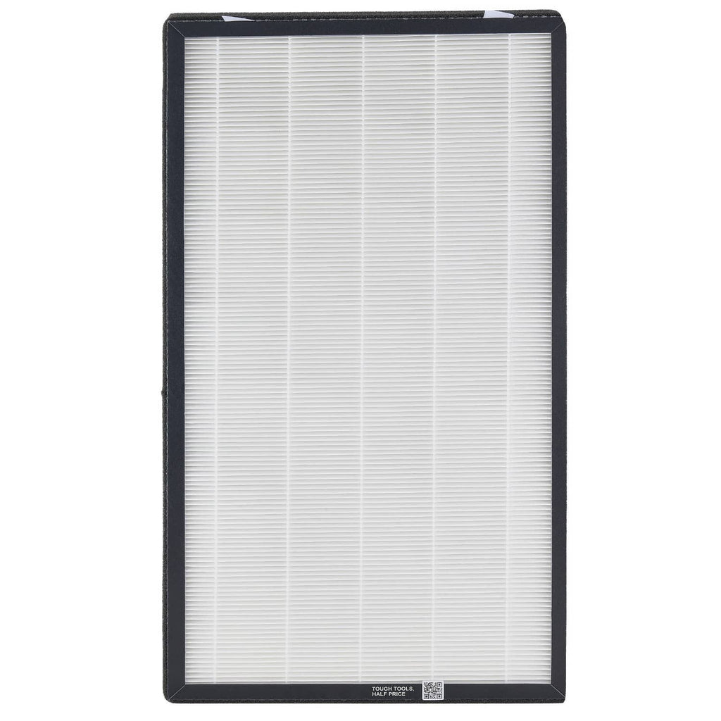 H13 HEPA air filter with pleated white media and black frame