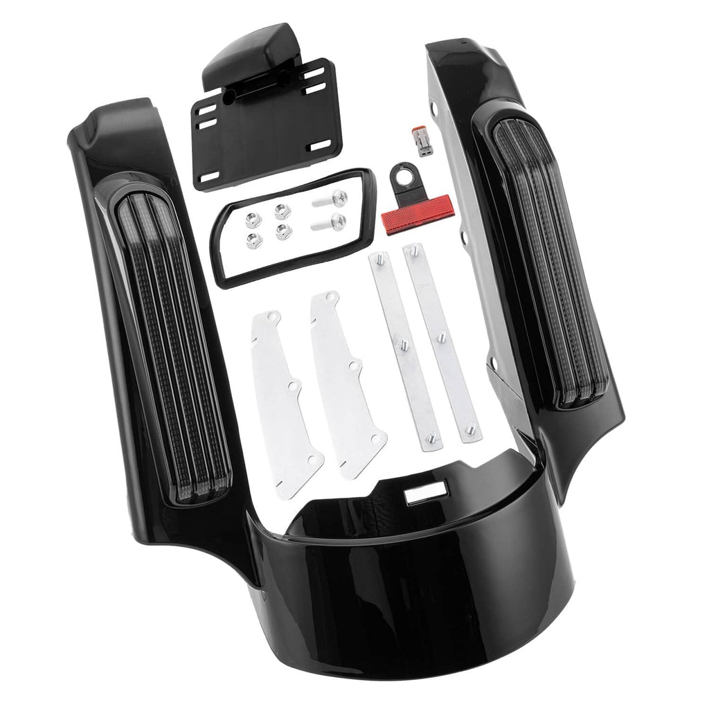 LED fender fascia kit with two vertical light bars plus mounting plate and hardware