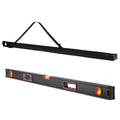 48-inch digital magnetic level with LED backlit display and vial windows