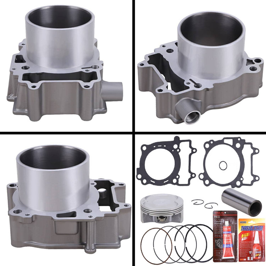 Cylinder top end kit with cylinder blocks, piston, rings, and gasket set