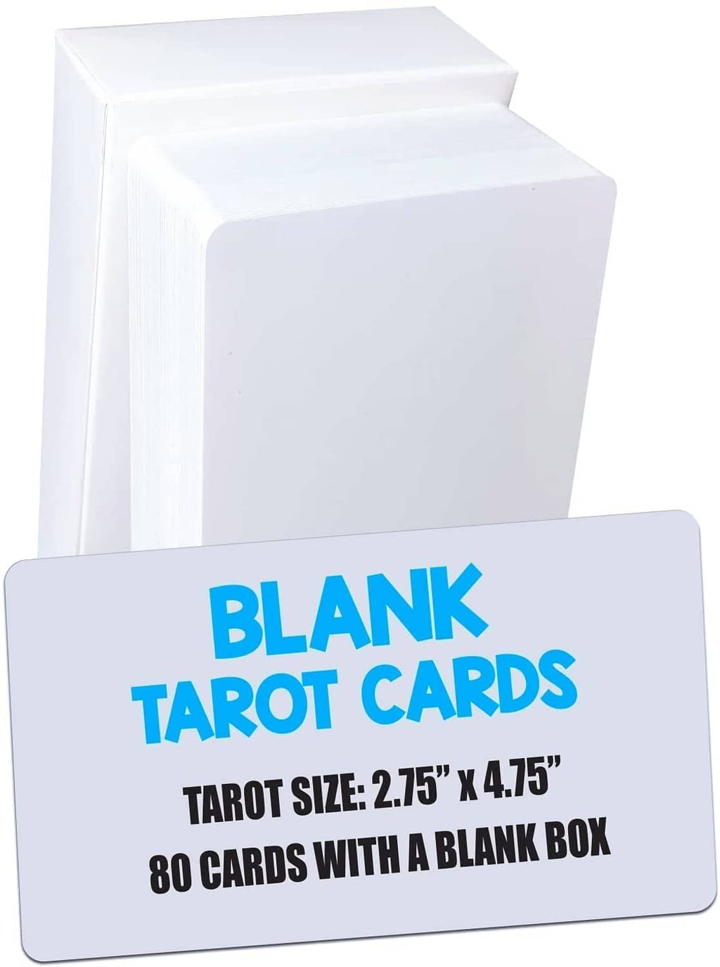 IMAGAME white blank tarot card deck: 80 blank cards in labeled box, 2.75x4.75 in