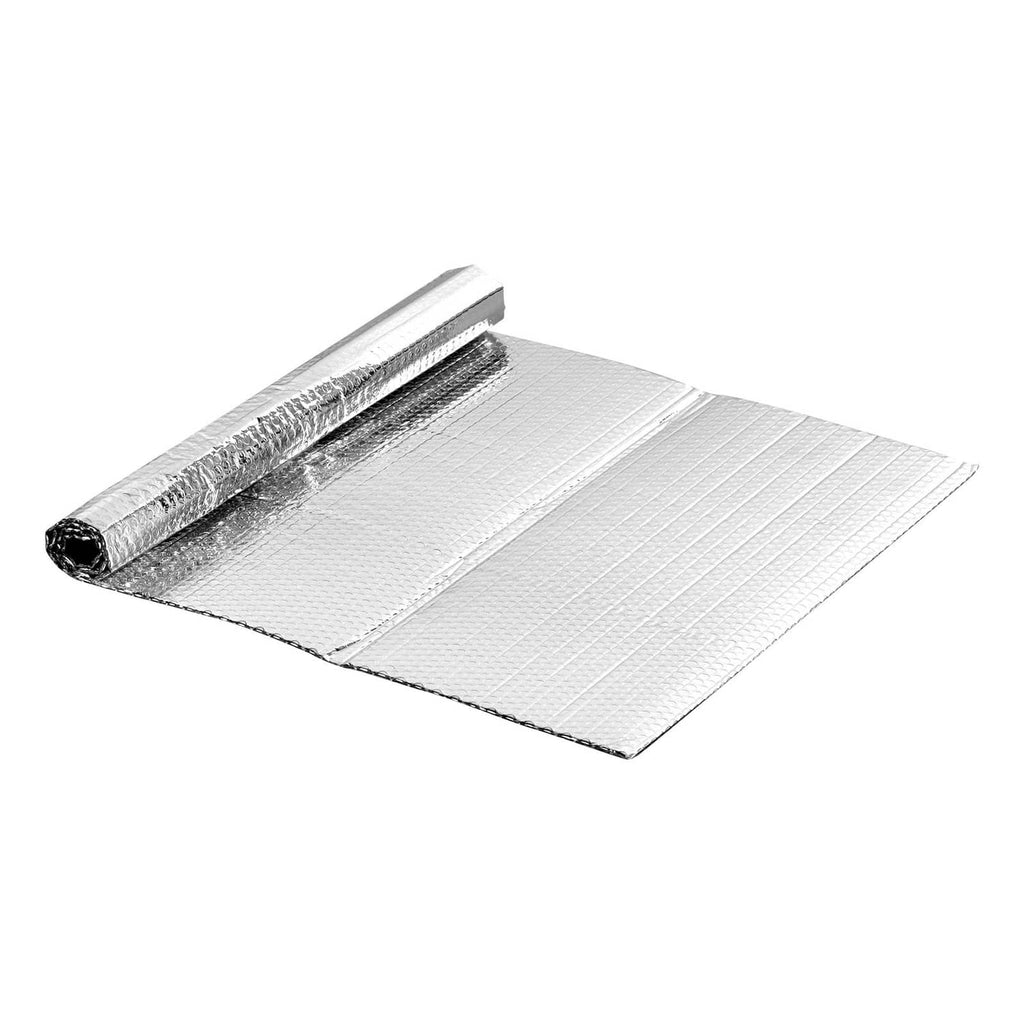 Reflective insulation panels, dual-sided aluminum foil, folded sheet