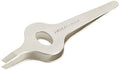 Tweezerman wide grip slant tweezer with silver angled tips