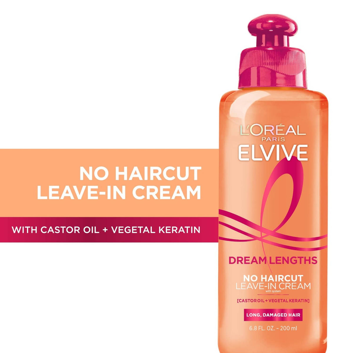 L'Oréal Paris Elvive Dream Lengths no haircut leave-in cream bottle