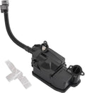 Oil separator assembly with black housing, sensor connector, and corrugated hose