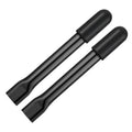 Wheelchair brake handle extension pair with black rubber grips, 6.2 in long.