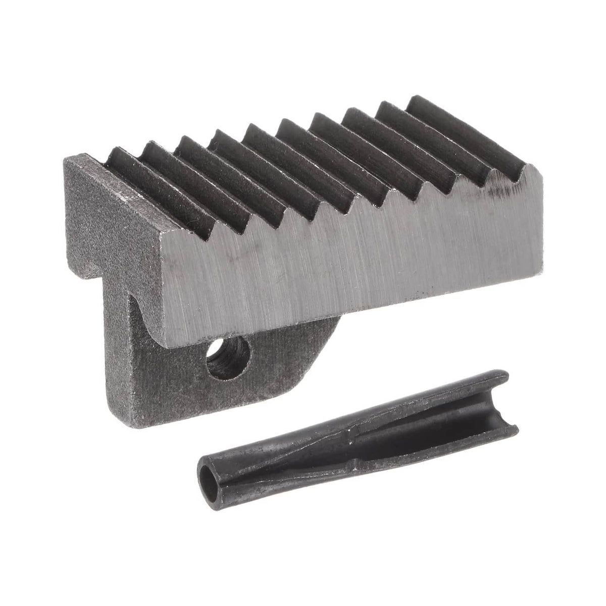 24-inch pipe wrench heel jaw with pin assembly, steel replacement part