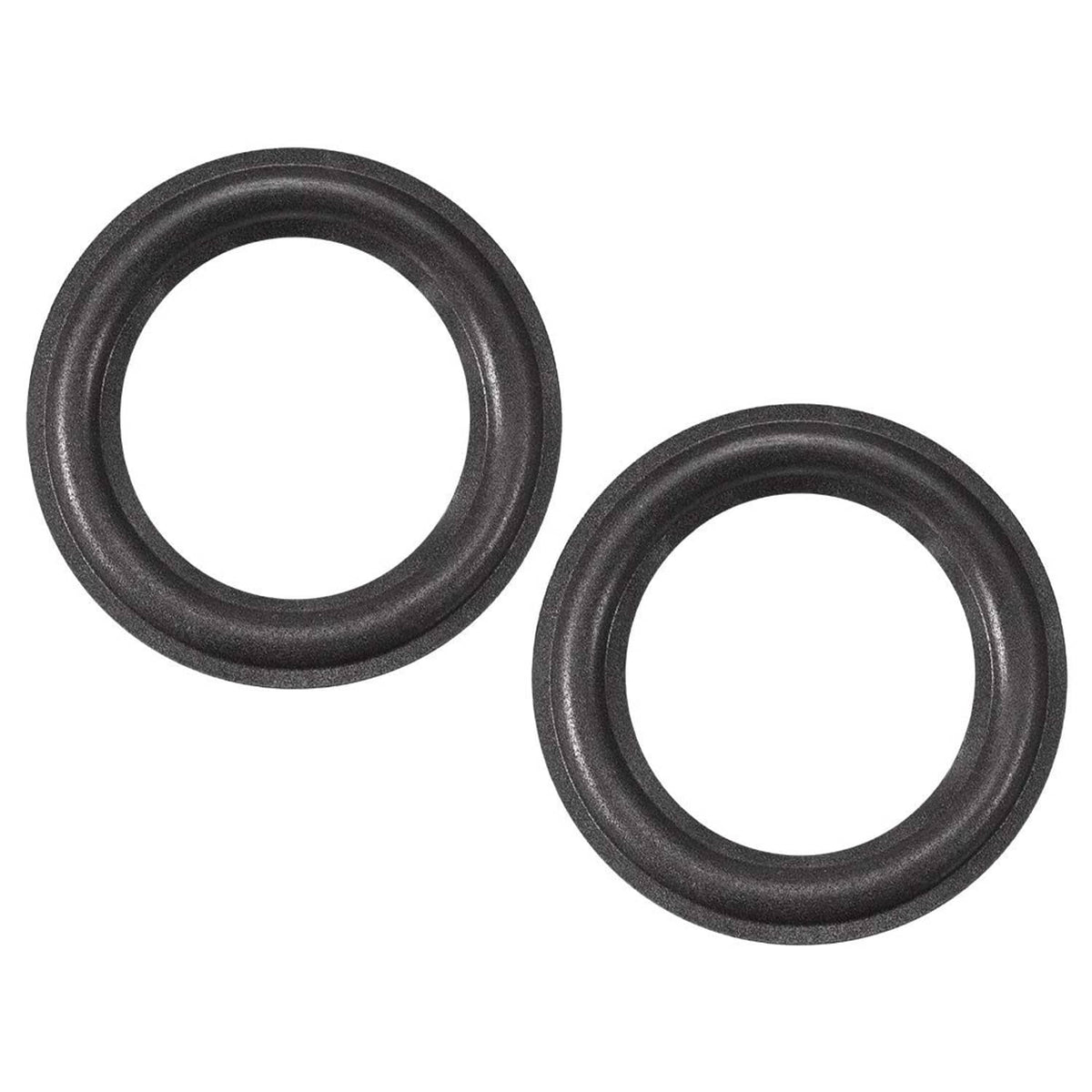 3.5-inch speaker foam surround rings, pair of dark gray replacement rings