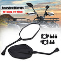 ATV rearview side mirror pair with handlebar clamp and mounting hardware