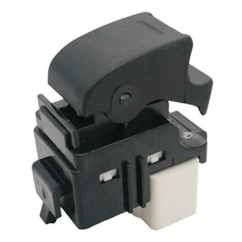 Power window switch with dark gray housing and black control module, front passenger side