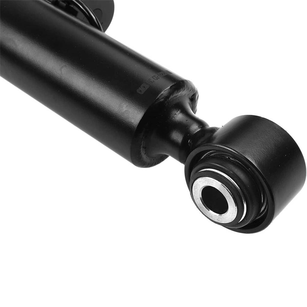 Rear air suspension strut lower end with black bushing and silver bearing ring