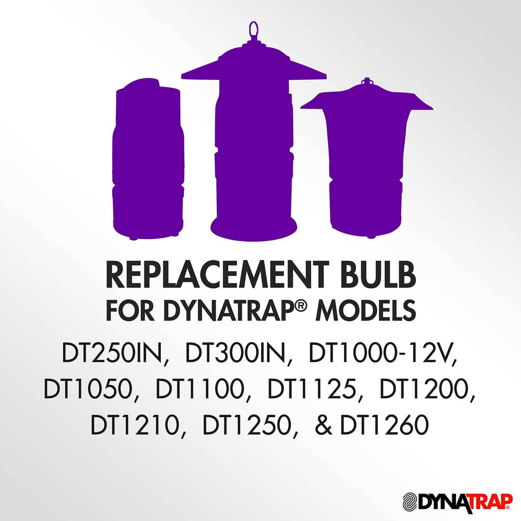DynaTrap replacement bulb for DynaTrap models, black 7-watt UV bulb icons