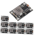 Step-down DC-DC power supply module PCB with adjustable regulator IC and inductor