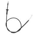 Rear engine hood release cable wire with black housing and metal end fittings