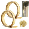Bronze spring weatherstripping coil rolls with flexible metal sealing strip and clips
