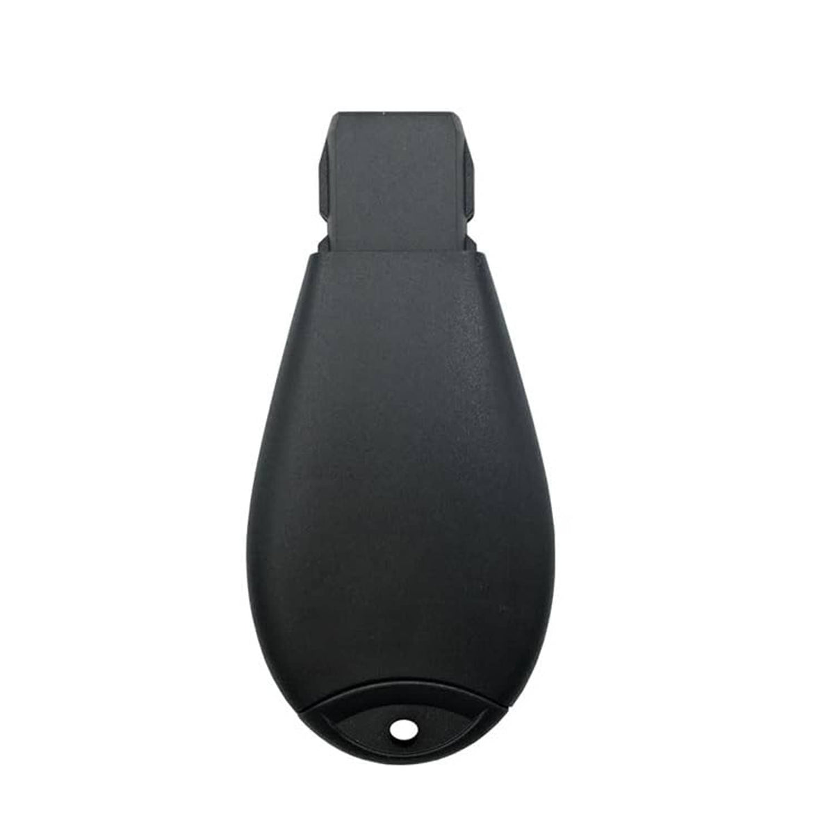 Black key fob shell case back with oval keyring hole