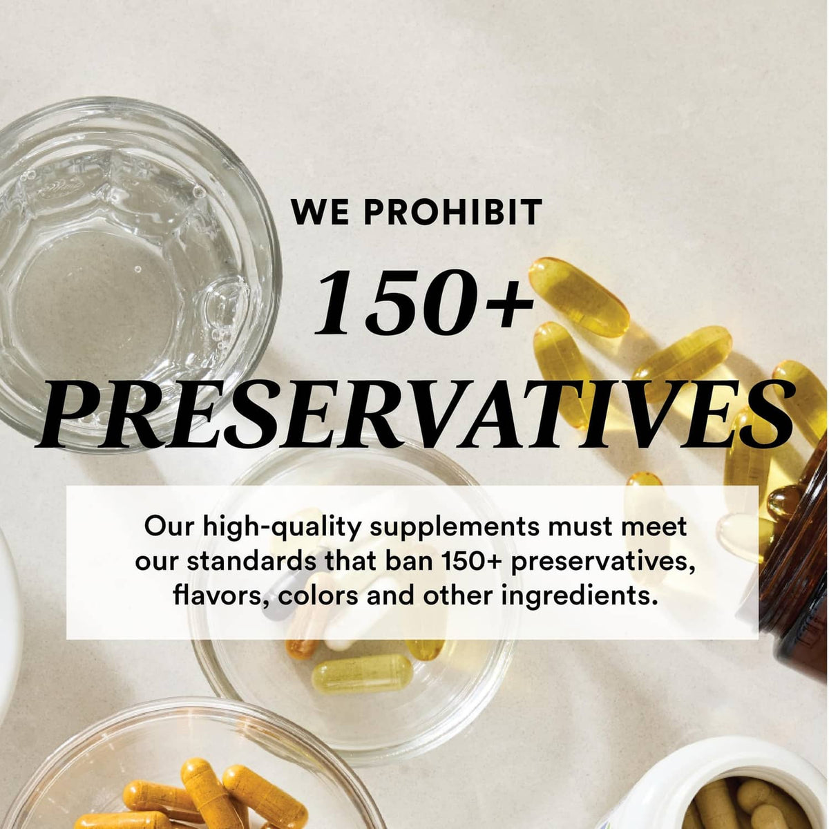 Probiotic fiber supplement capsules beside open bottle