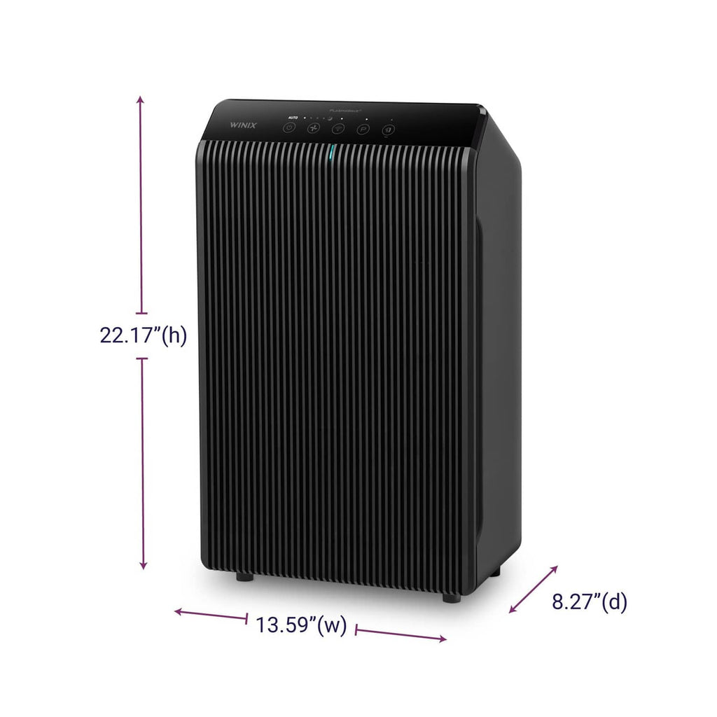 WINIX 5510 air purifier with size dimensions shown