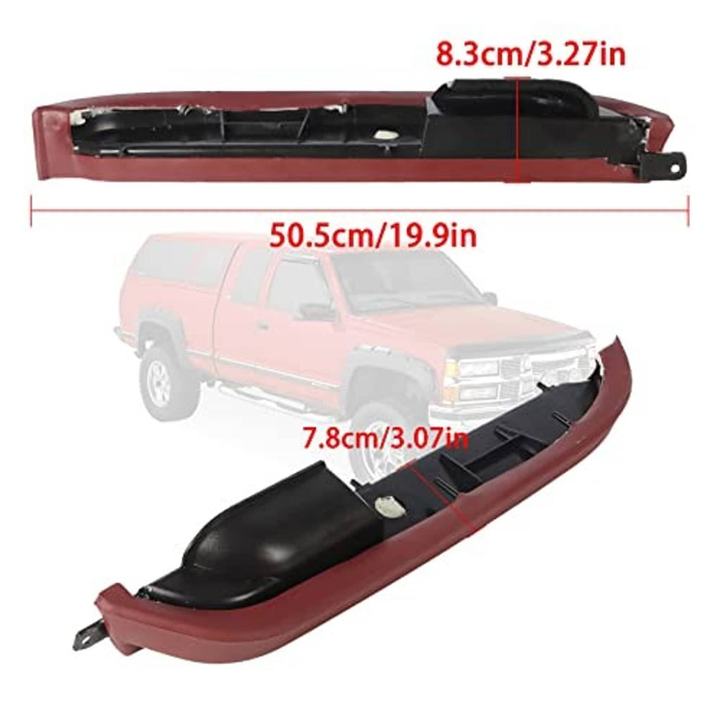 Red front driver side door armrest replacement with black inner mounting bracket