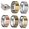 Ring cover set, size 8, gold and silver-tone protective metal bands