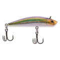 Berkley Finisher fishing lure, rainbow shad color with two treble hooks