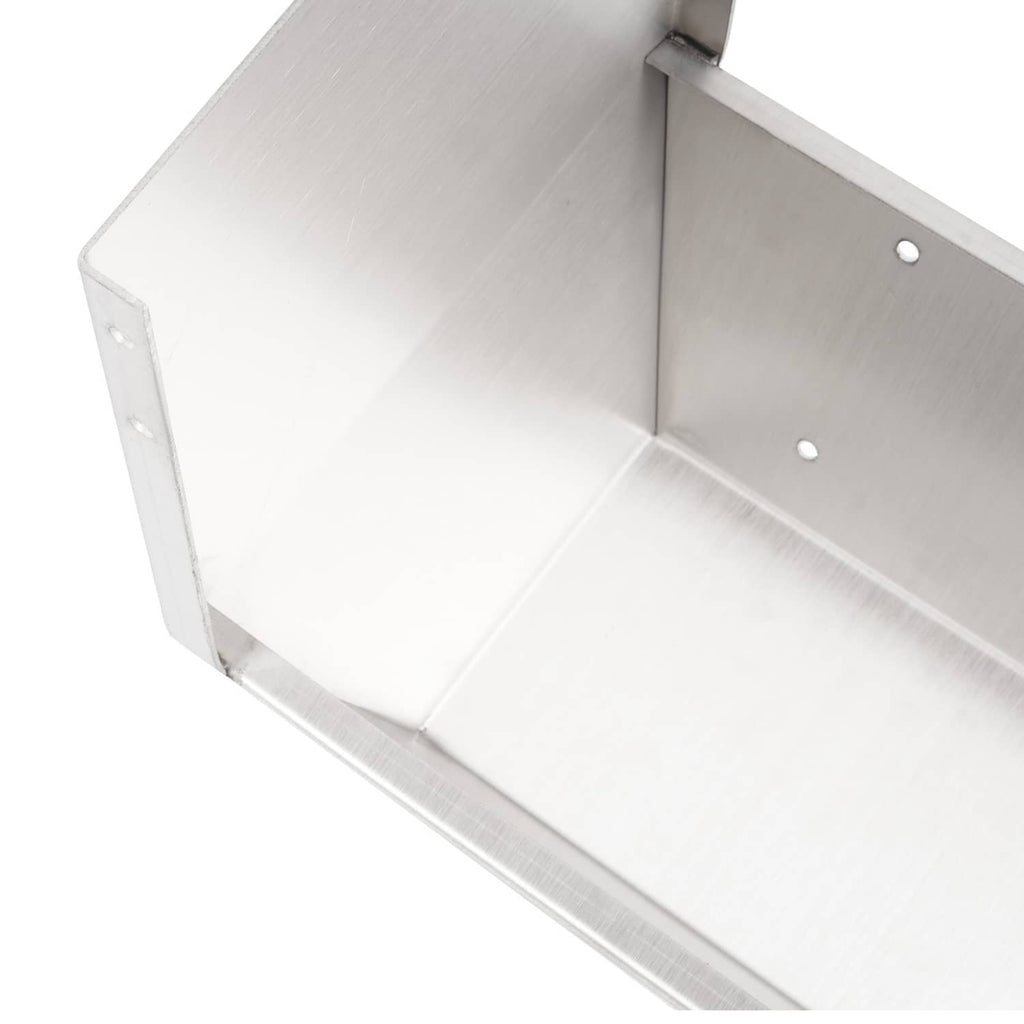 Aluminium steering console mount interior with side panels and mounting holes