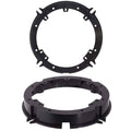 Black automotive retaining ring pair with mounting tabs