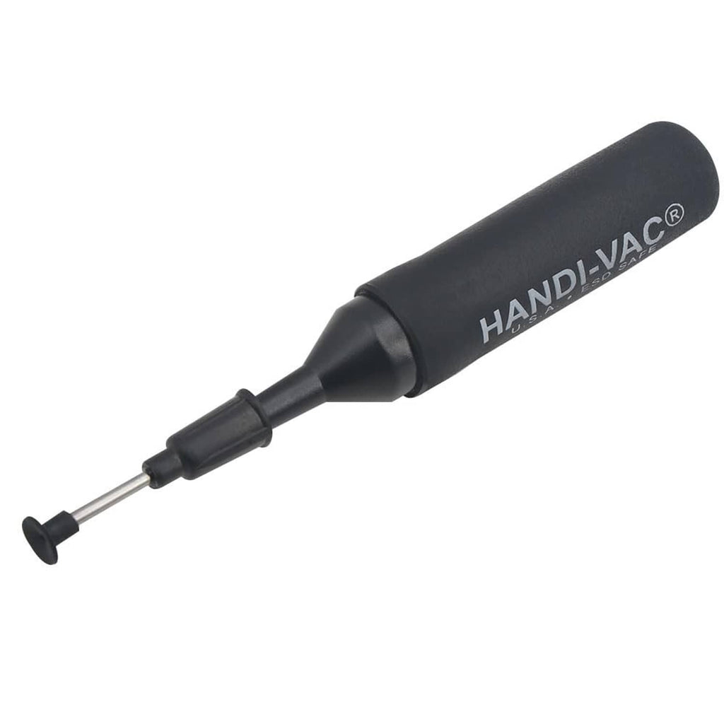 Anti-static vacuum IC pickup pen tool, black with metal nozzle and suction tip