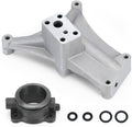 Turbo pedestal/exhaust housing assembly with mounting holes and included O-rings