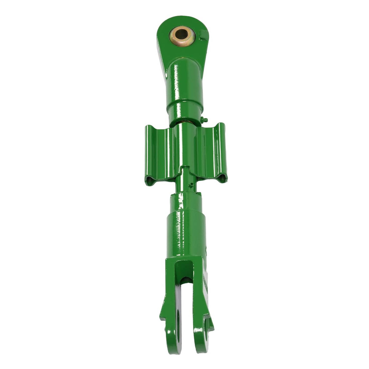 Green 3-point lift link assembly with upper pin bracket and lower fork