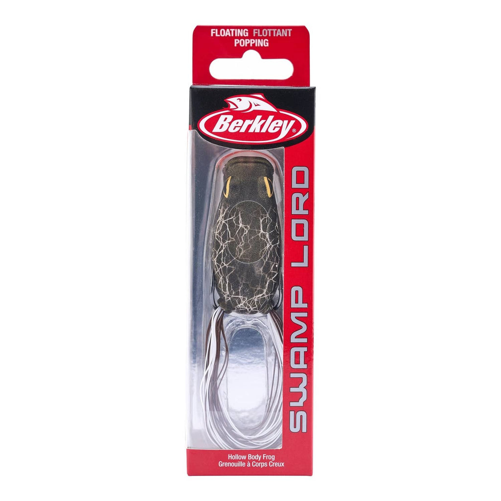 Berkley Swamp Lord Lure packaging for floating popping hollow body frog