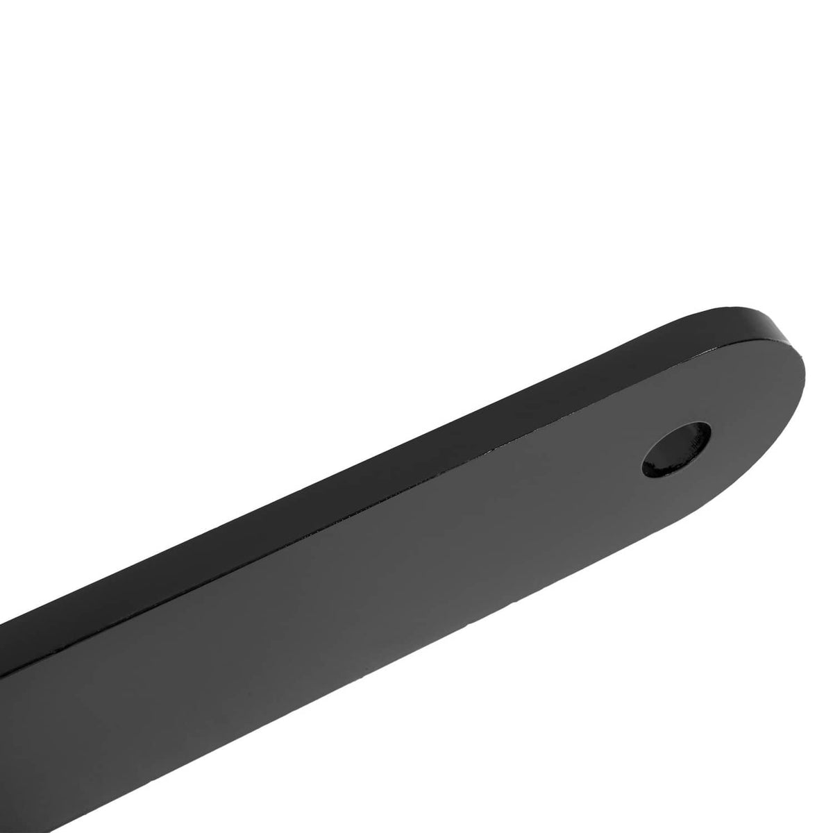 Black fork arm bracket with mounting hole