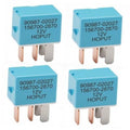 Blue 4-pin AC relay with '12V HOPUT' marking and four metal prongs