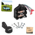 Golf cart forward/reverse switch assembly with black shift handle and wire harness