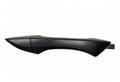 Primed black exterior door handle, curved lever with mounting arm