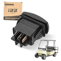 Black forward/reverse electric golf cart switch with multi-pin connector terminals