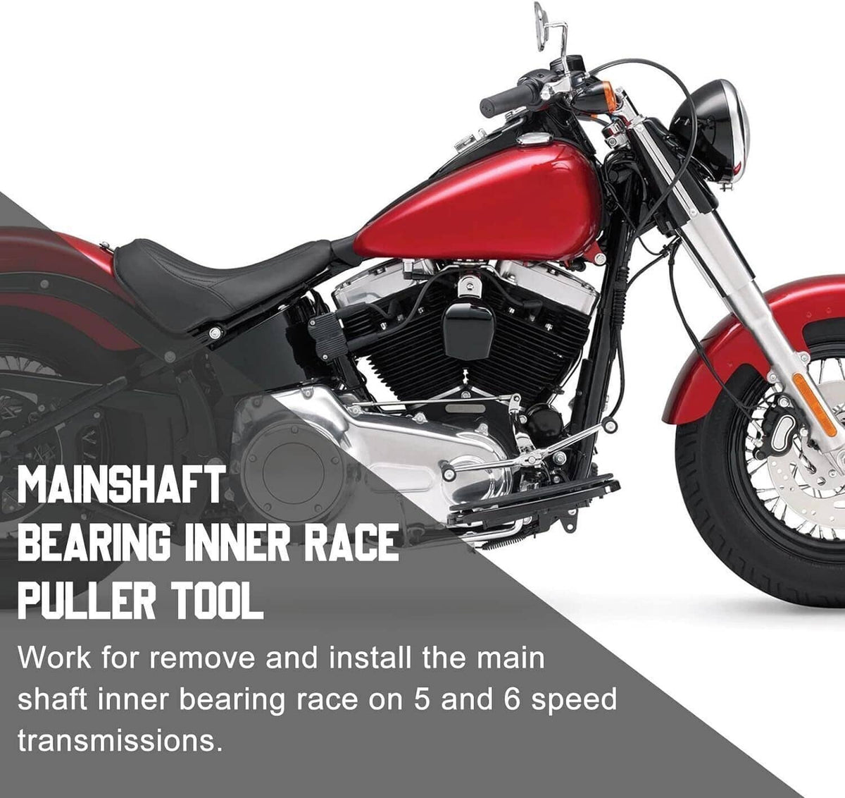 Transmission mainshaft inner race puller tool for removing and installing bearing races