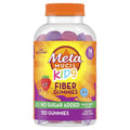 Metamucil Kids Fiber Gummies bottle with orange cap, no sugar added, mixed berry flavor.