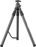 Carbon fiber hunting tripod with 44mm ball head, three folding legs, center support brace