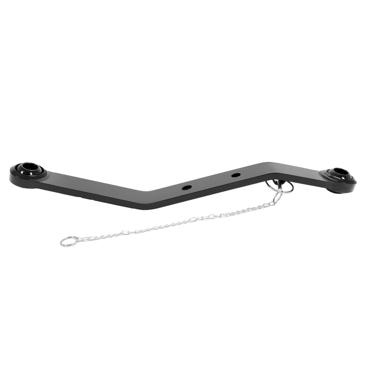 Powder-coated 3-point hitch lift arm with bushings and chain tether ring