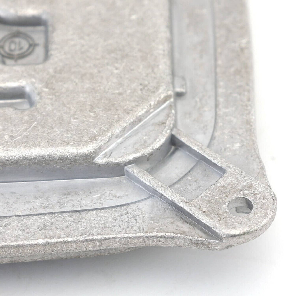 Xenon HID headlight ballast module metal corner bracket with mounting hole