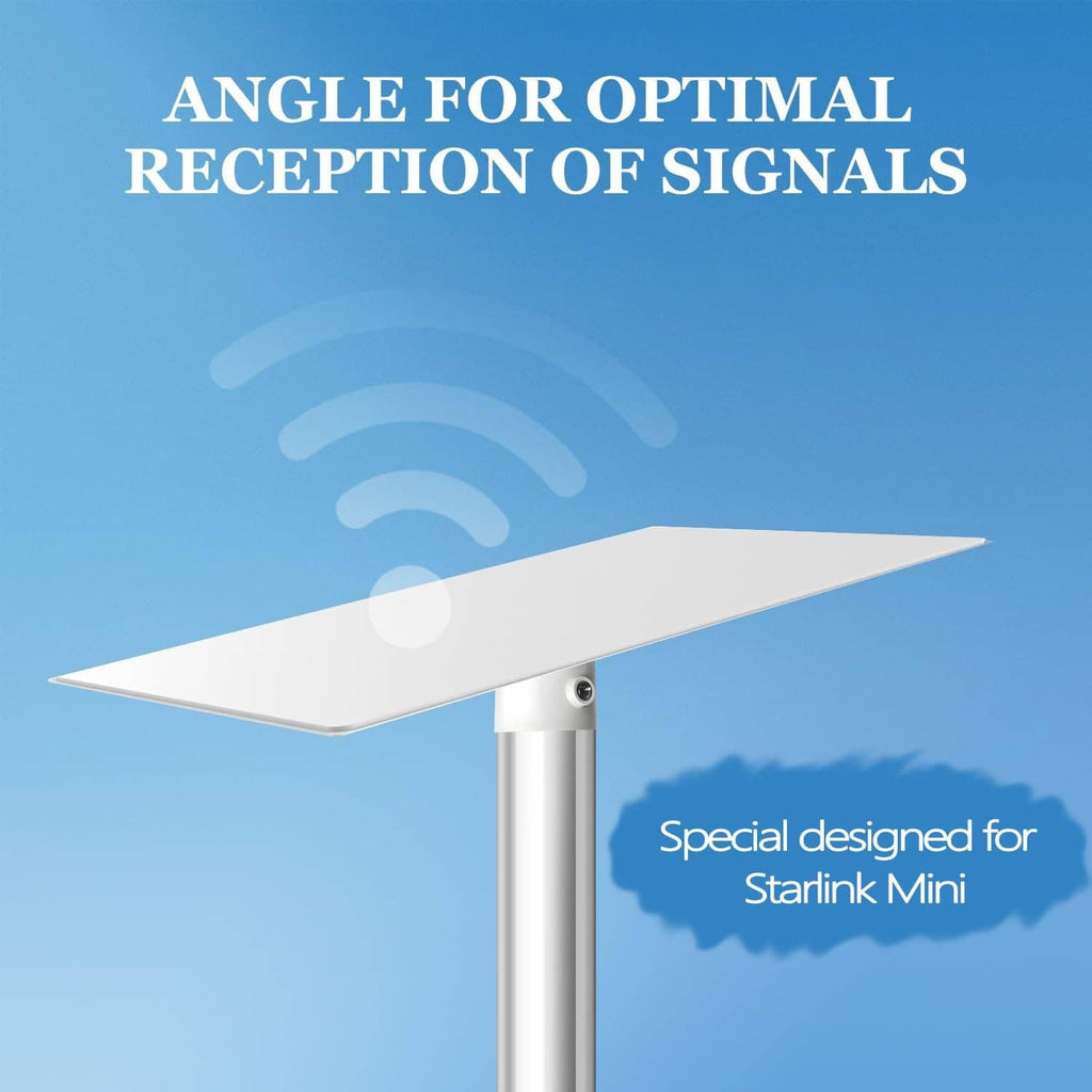 White angled mounting bracket for pole with central cylindrical cup