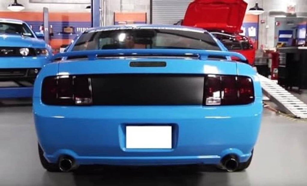 Installed LED third brake light bar on the rear trunk, smoked lens with chrome housing