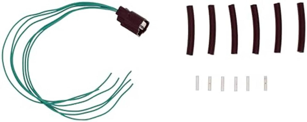 Throttle body connector wire set with black plug, pins and terminals